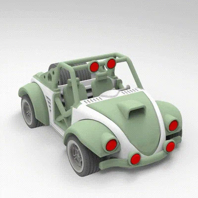 Mô hình xe đua địa hình Car V10 cực chất cho dân in 3D