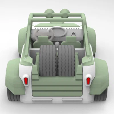 Mô hình xe đua địa hình Car V10 cực chất cho dân in 3D