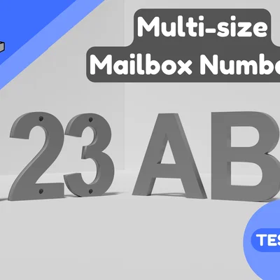 Số dán hộp thư nhiều kích thước