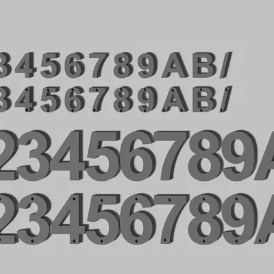 Số dán hộp thư nhiều kích thước