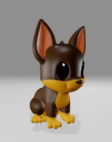 Mô hình chú chó 3D dễ thương trang trí bàn làm việc - Image 1