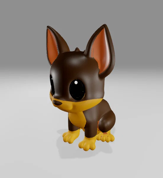 Mô hình chú chó 3D dễ thương trang trí bàn làm việc - Image 2