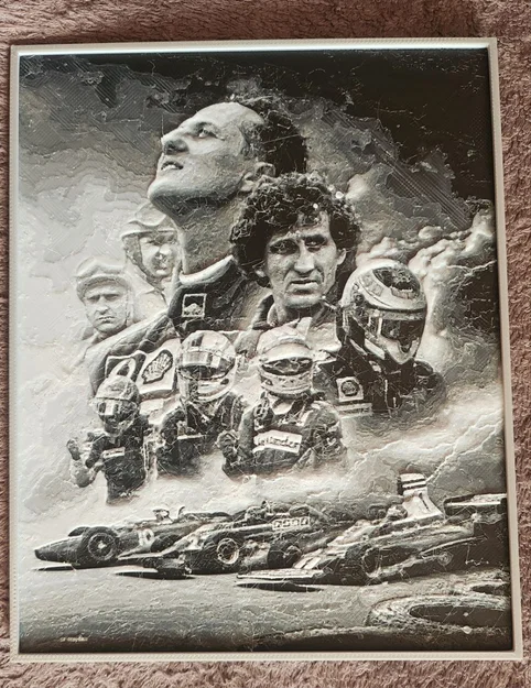 Ferrari Leggend F1 - HueForge - Image 1