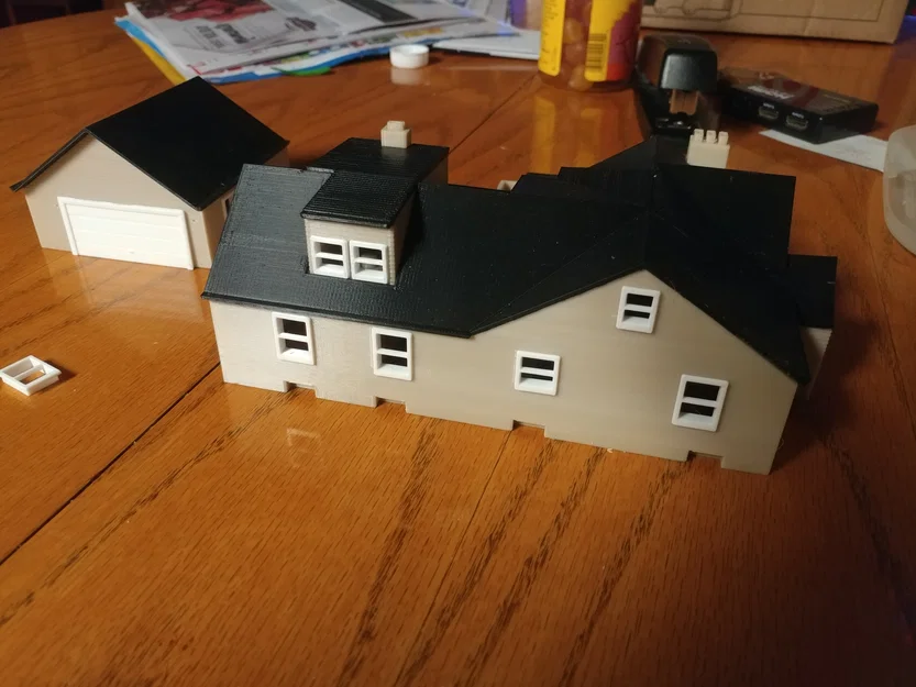 Mô hình Nhà và Gara tỷ lệ HO - Image 2