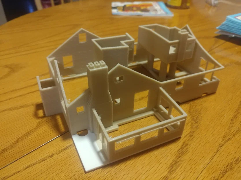 Mô hình Nhà và Gara tỷ lệ HO - Image 5