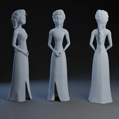 Mô hình 3D Elsa: Frozen