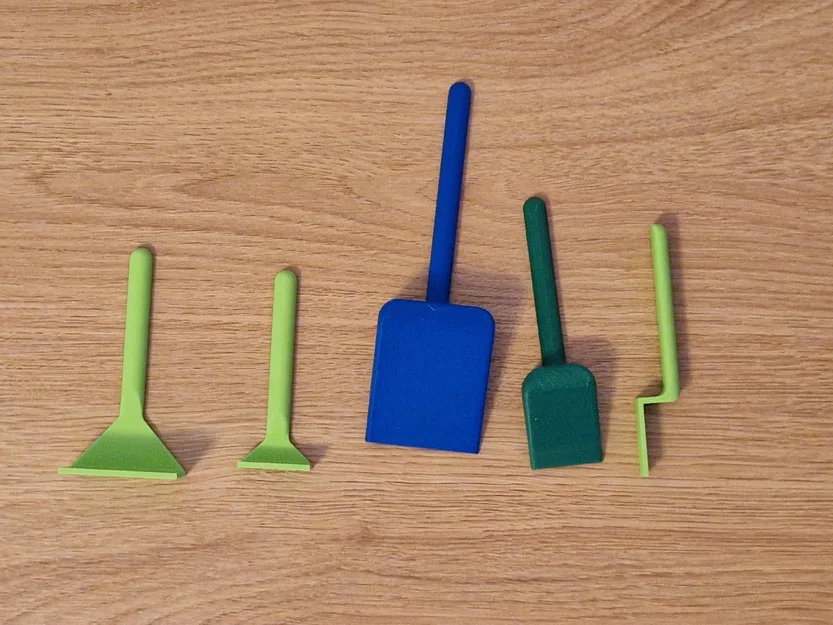 Bộ dụng cụ chơi cát động lực (Kinetic sand tools) in 3D đa năng - Image 1