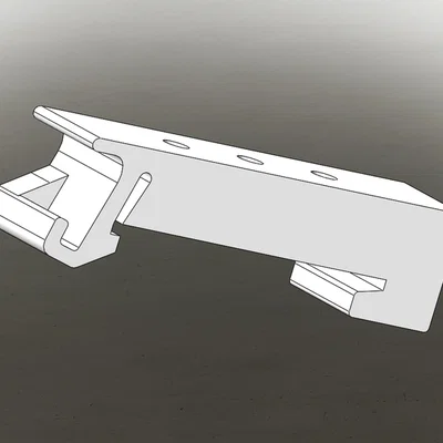 Ngàm gắn Din Rail 35mm đa năng dùng ốc M3 (Din Rail Mount)