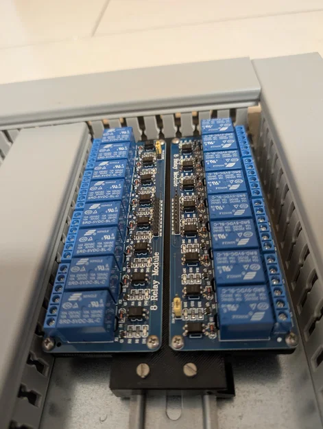 Giá đỡ module Relay 8 kênh gắn thanh DIN Rail cho tủ điện - Image 2