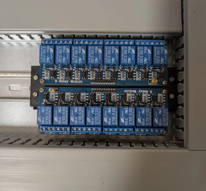 Giá đỡ module Relay 8 kênh gắn thanh DIN Rail cho tủ điện - Image 3