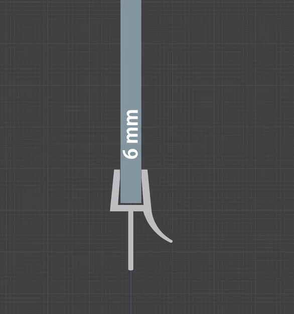 Ron chặn nước cửa kính phòng tắm 6 mm - Image 2