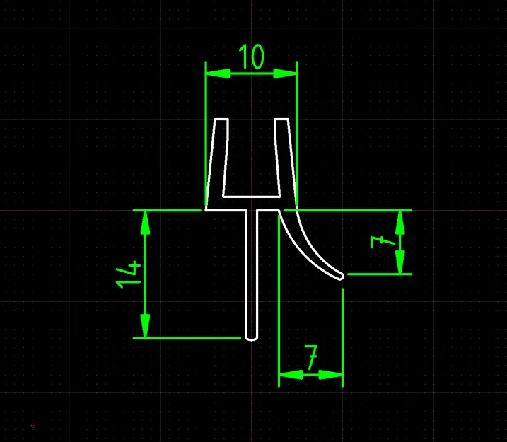 Ron chặn nước cửa kính phòng tắm 6 mm - Image 3