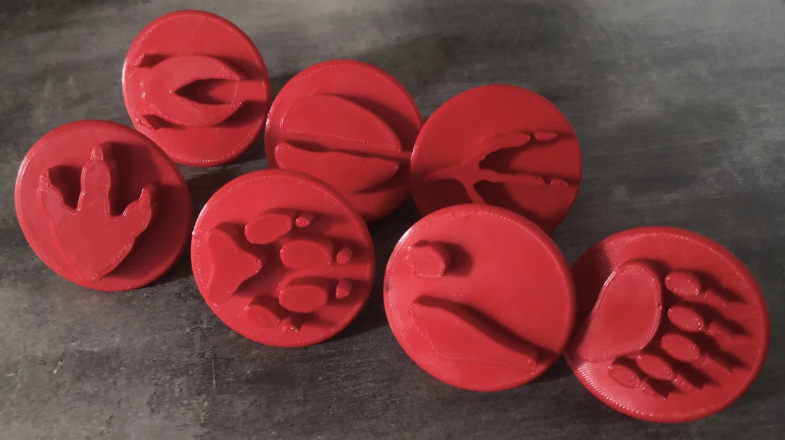 Bộ con dấu hình dấu chân động vật cho bé - Image 3