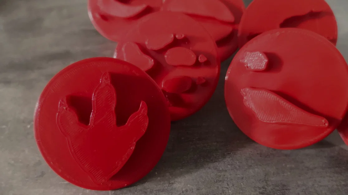 Bộ con dấu hình dấu chân động vật cho bé - Image 5