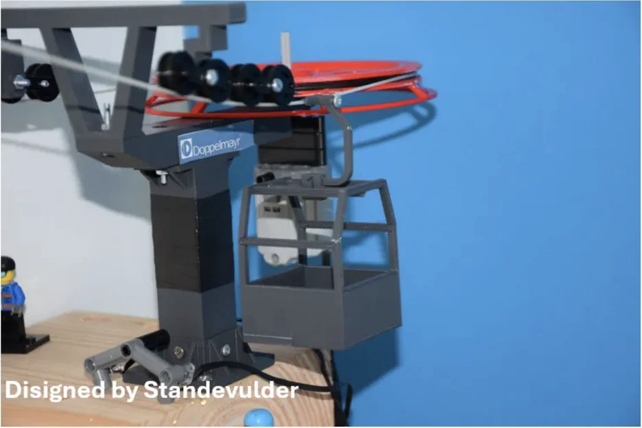 Mô hình cáp treo trượt tuyết hoạt động bằng động cơ điện - Image 9