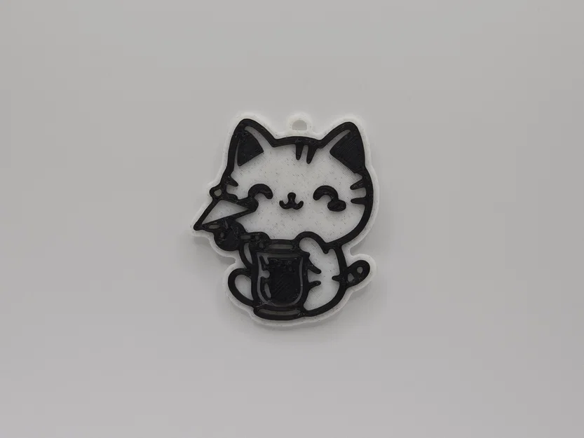 Móc khóa Mèo Cưng cùng ly Cocktail/Đồ uống dễ thương - Image 1