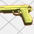 Móc khóa mô hình súng M1911 in 3D độc đáo - Thumbnail 1