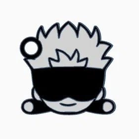 Bộ sưu tập móc khóa Jujutsu Kaisen chibi in 3D dễ thương