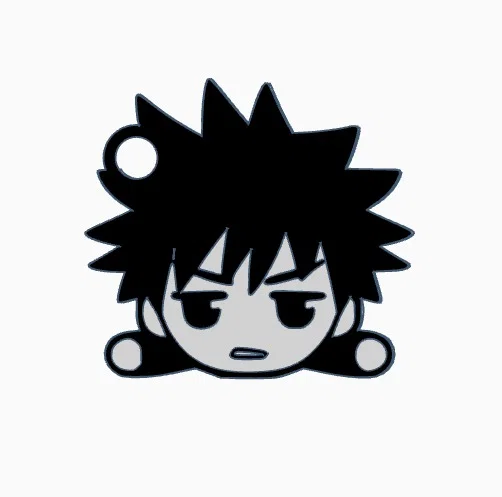 Bộ sưu tập móc khóa Jujutsu Kaisen chibi in 3D dễ thương - Image 3