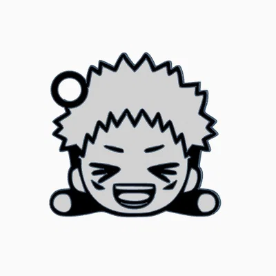 Bộ sưu tập móc khóa Jujutsu Kaisen chibi in 3D dễ thương