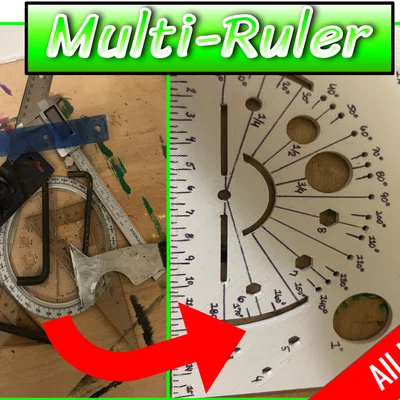 ANY USE Multi-Ruler - Thước đo đa năng