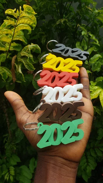 Móc khóa số 2025 - Thiết kế xinh xắn cho năm mới - Image 1