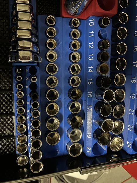 Đế giữ đầu khẩu Gridfinity tiết kiệm không gian (Piggybacks) - Image 1