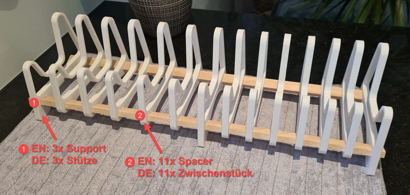 Giá úp bát đĩa, kệ để bát (Dish drainer/rack) - Image 5