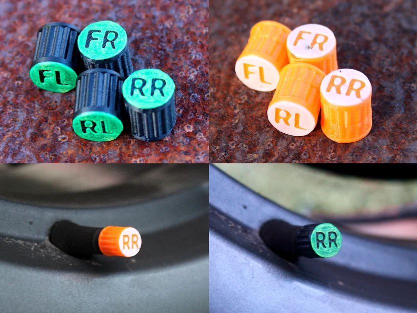 Nắp Van Đánh Dấu Vị Trí Lốp | Nắp Định Vị Bánh Xe - Image 1