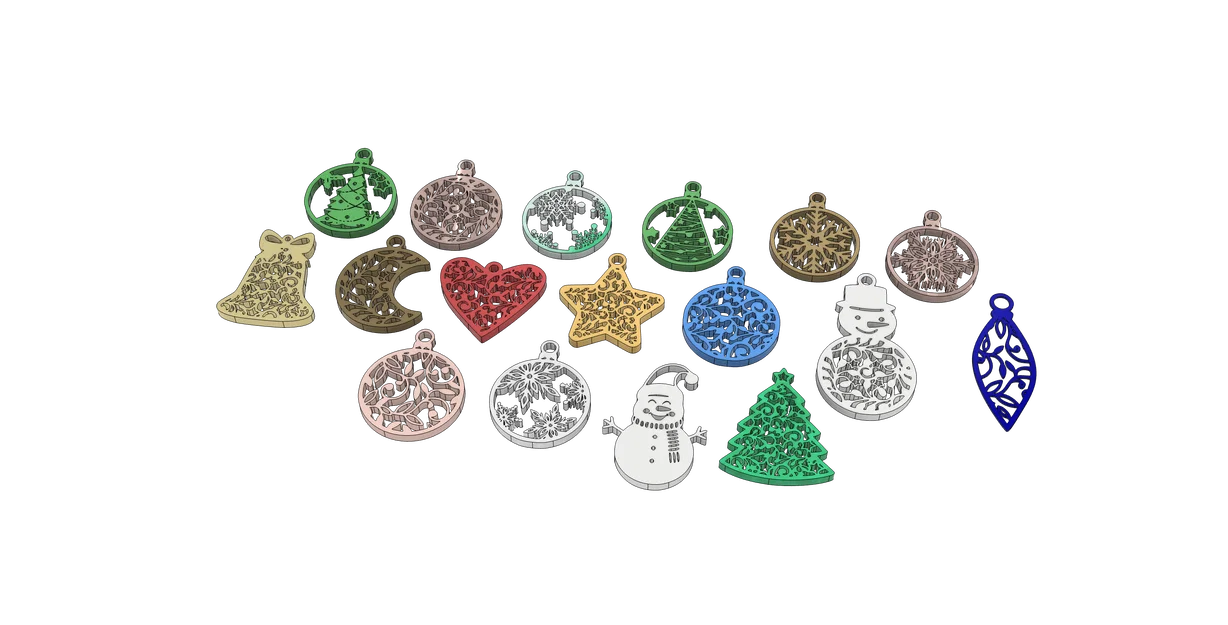 Bộ sưu tập các mẫu trang trí Noel dạng phẳng - Image 1