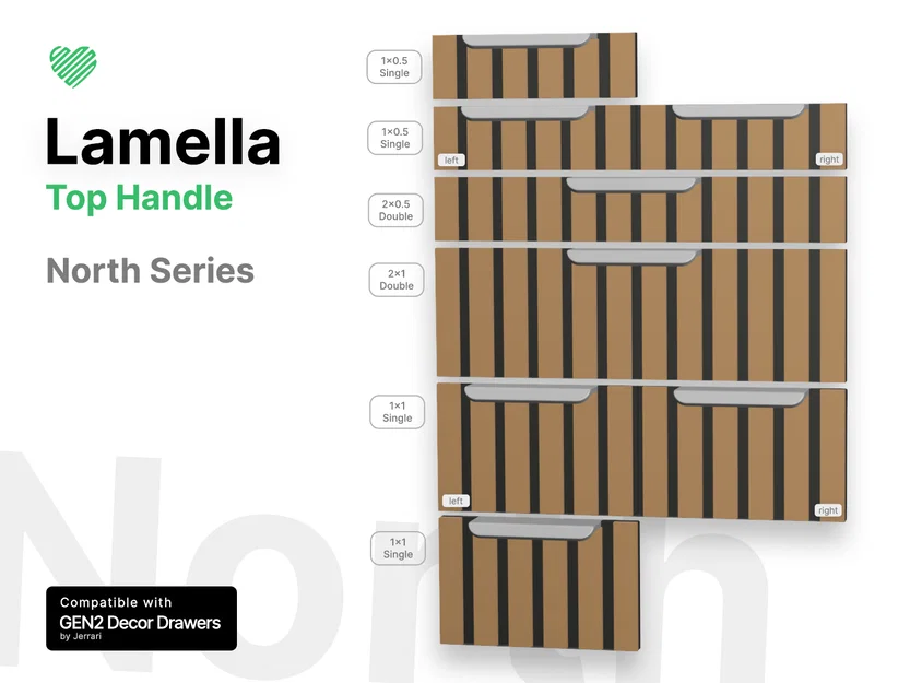 GEN2 Decor - Tấm ốp Lamella - Bộ sưu tập North Series - Image 1