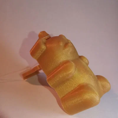 Móc khóa Gấu dẻo Print-in-Place có lẫy đóng mở và vòng xoay