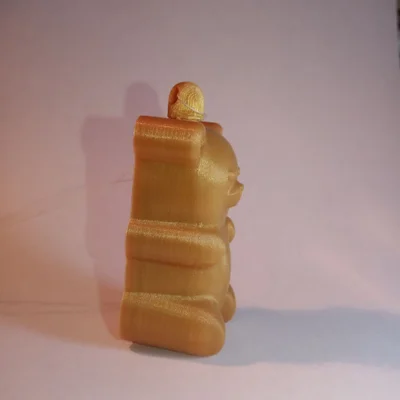 Móc khóa Gấu dẻo Print-in-Place có lẫy đóng mở và vòng xoay 7