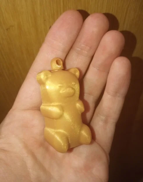 Móc khóa Gấu dẻo Print-in-Place có lẫy đóng mở và vòng xoay - Image 11