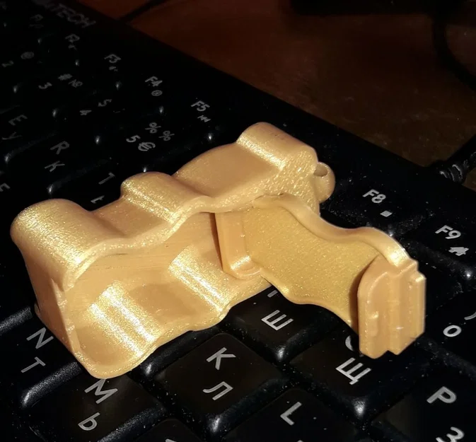 Móc khóa Gấu dẻo Print-in-Place có lẫy đóng mở và vòng xoay - Image 12