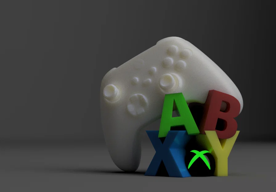 Đế giữ tay cầm Xbox phong cách biểu tượng A B X Y - In 3D độc đáo - Image 1