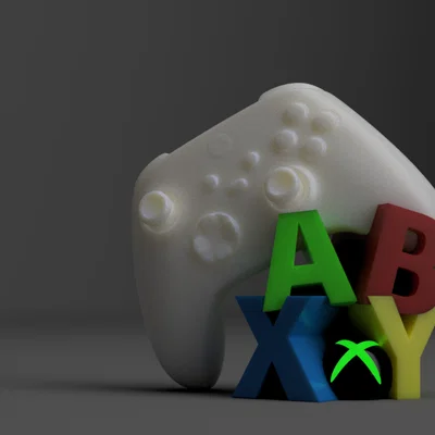 Đế giữ tay cầm Xbox phong cách biểu tượng A B X Y - In 3D độc đáo