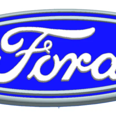 Mô hình logo Ford in 3D sắc nét: Hướng dẫn in chi tiết cho mọi dòng máy