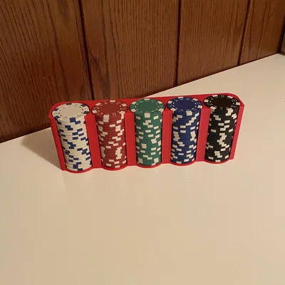 Khay đựng chip Poker 5 ngăn in 3D gọn gàng, tiện lợi