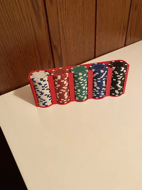 Khay đựng chip Poker 5 ngăn in 3D gọn gàng, tiện lợi - Image 5