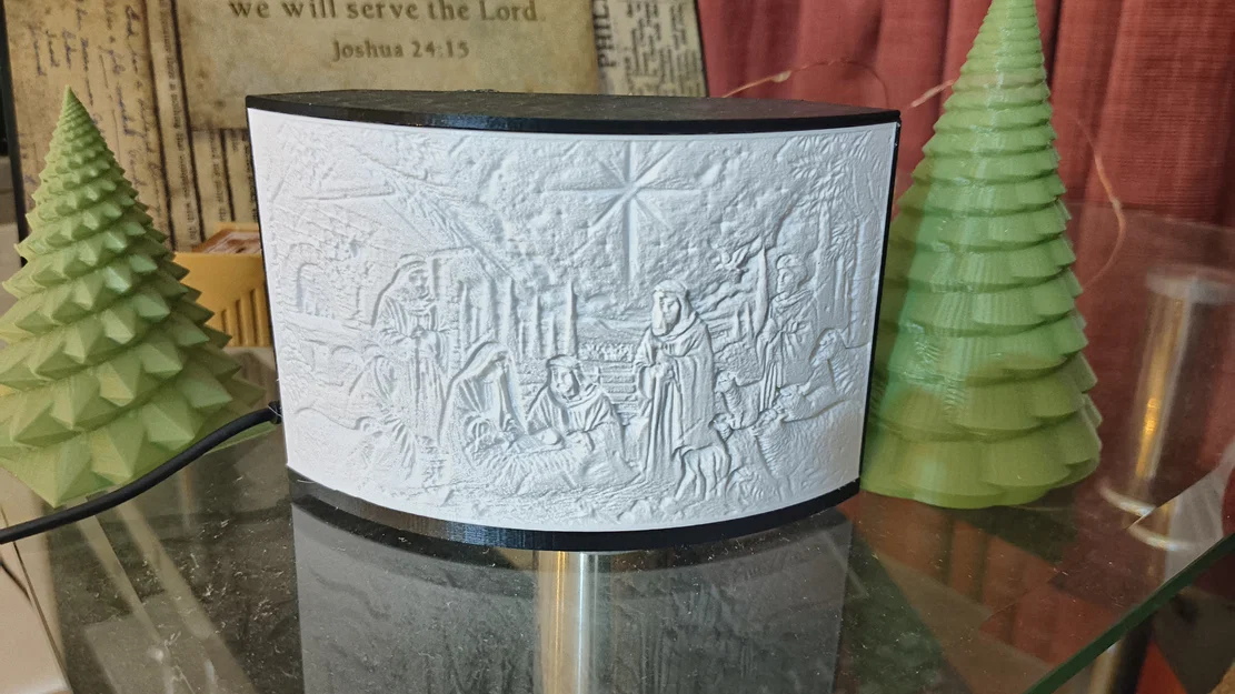 Mô hình Lithophane cảnh Chúa Giáng sinh - Image 5