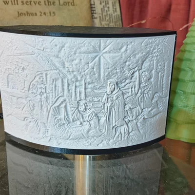 Mô hình Lithophane cảnh Chúa Giáng sinh 5