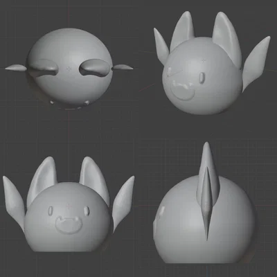 Mô hình 3D Batty Slime từ game Slime Rancher 2 cực đáng yêu