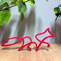 One Line Art - Hình chú cáo - Thumbnail 1