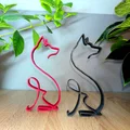One Line Art - Chú Sói Ngồi (Trang trí nghệ thuật đường nét đơn) - Thumbnail 6