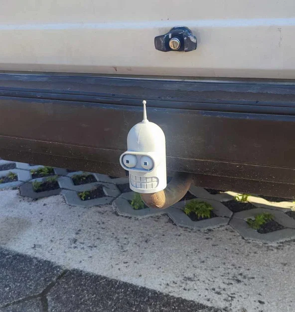 Nắp đậy móc kéo xe hơi hình robot Bender độc đáo - Image 2