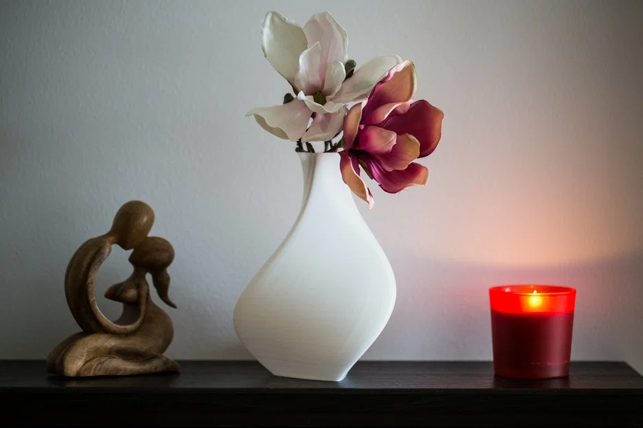 Bình hoa nghệ thuật in 3D: Thiết kế bất đối xứng hiện đại - Image 1