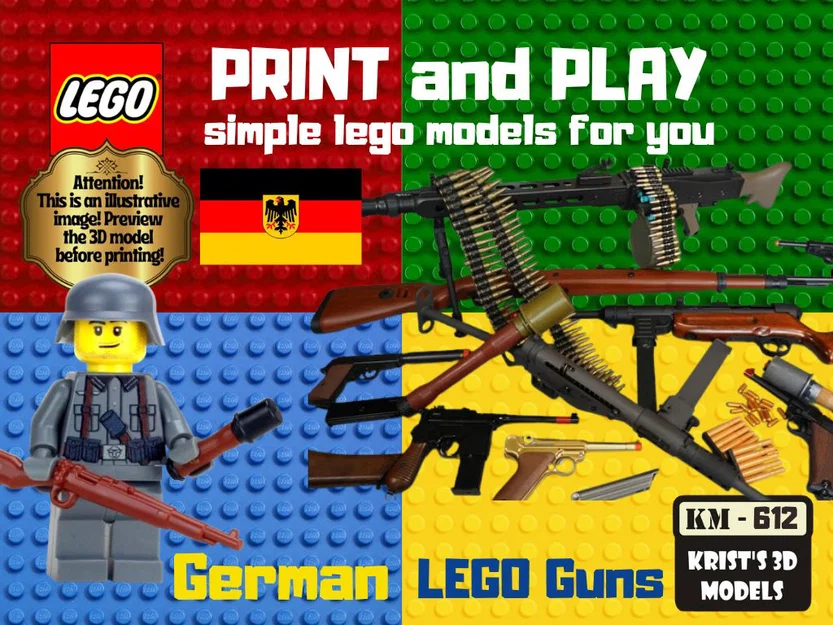 Bộ sưu tập mô hình súng phong cách LEGO Đức - Image 1