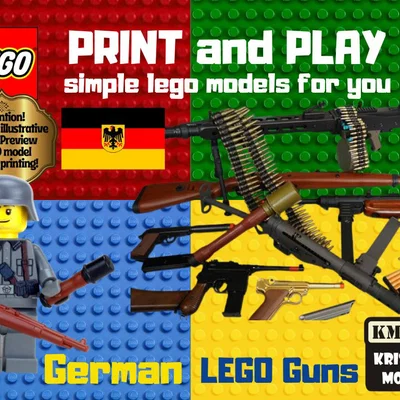 Bộ sưu tập mô hình súng phong cách LEGO Đức