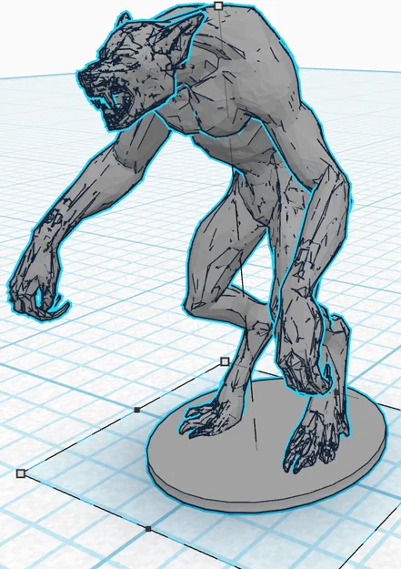 Mô hình Werewolf Witcher 3D cực ngầu cho fan sưu tầm - Image 1